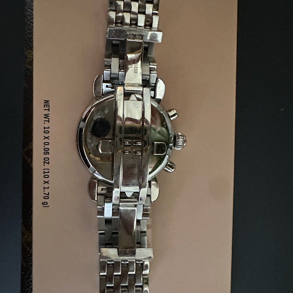 Michele Silver and White Women's Watch - Picture 4 of 6